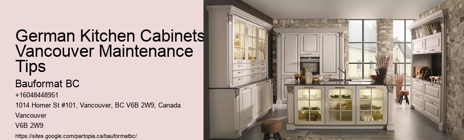 German Kitchen Cabinets Vancouver Maintenance Tips