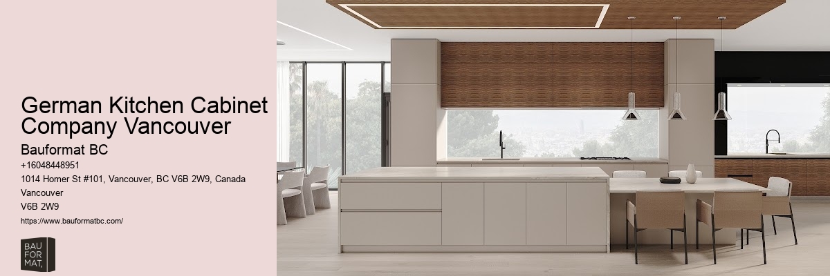 Vancouver's upscale German kitchen cabinets