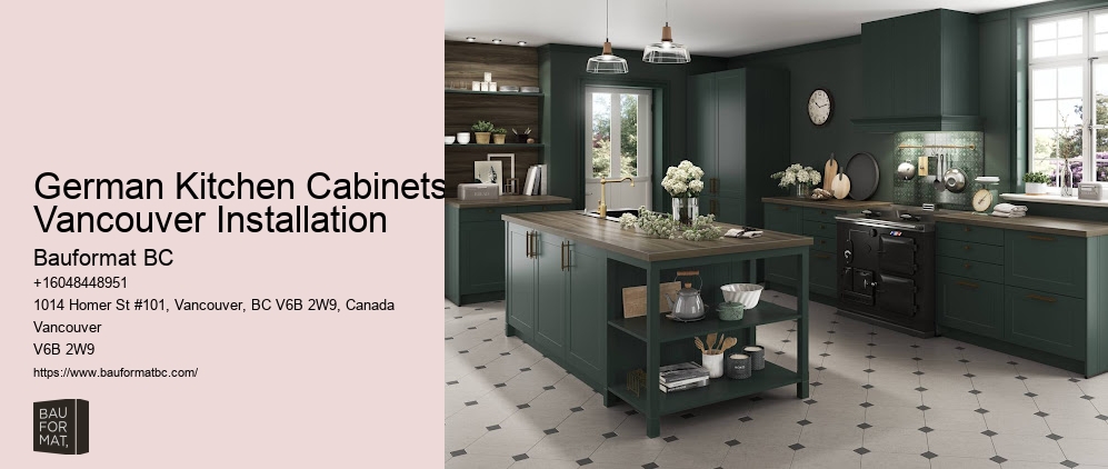 German-inspired kitchen cabinetry Vancouver