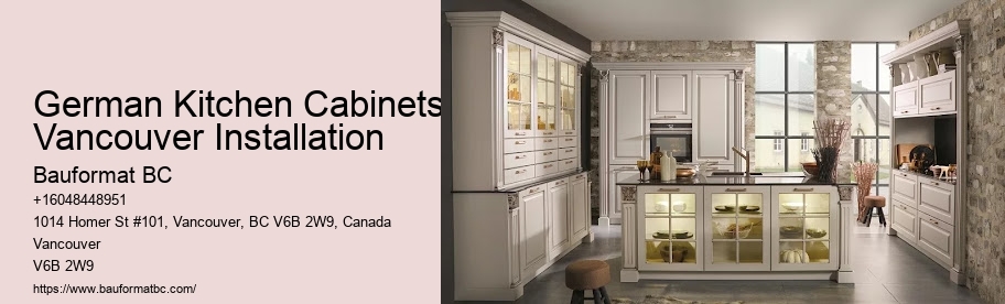 Sleek kitchen cabinets Vancouver