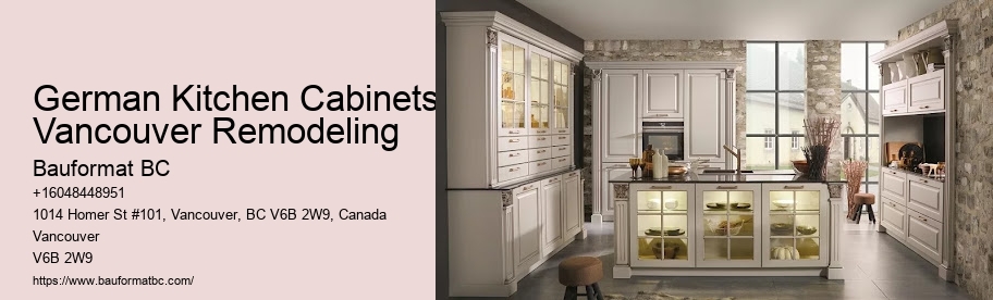 German-inspired kitchen cabinet solutions Vancouver