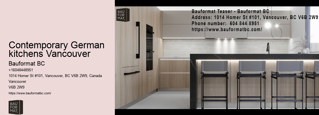 Luxury German kitchen comparisons Vancouver