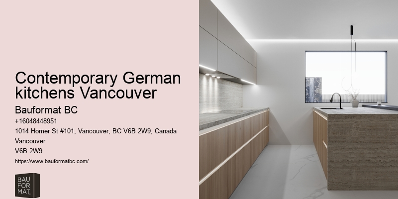 Custom German cabinetry Vancouver