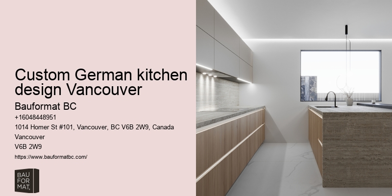 German kitchen cabinet design services Vancouver