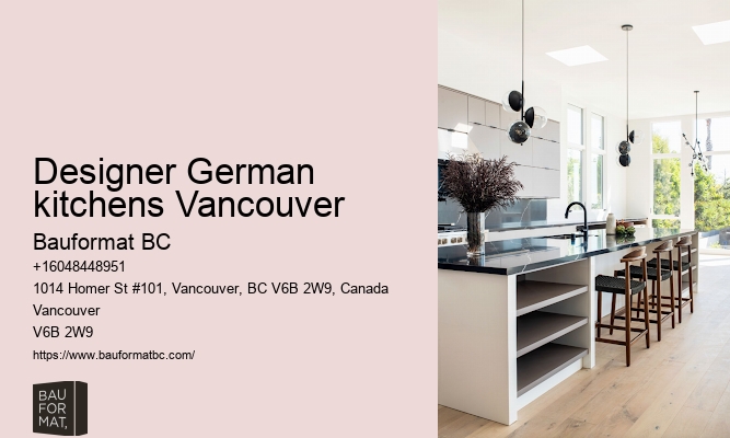 Elegant German kitchen finishes Vancouver