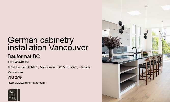 German kitchen cabinet designs Vancouver