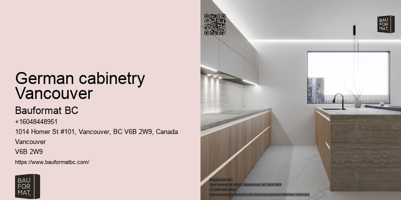 Modern German kitchen cabinetry Vancouver