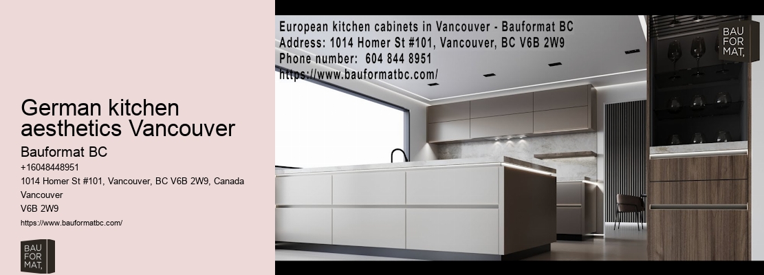 German kitchen cabinet craftsmanship Vancouver