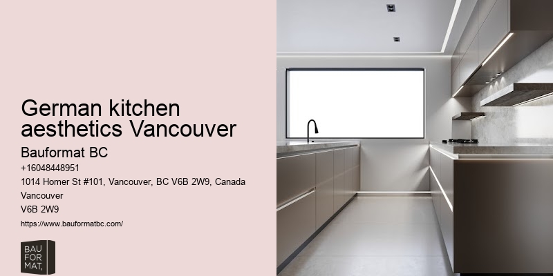 Functional German kitchen features Vancouver