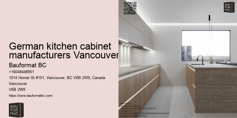 Modern German kitchen cabinetry Vancouver