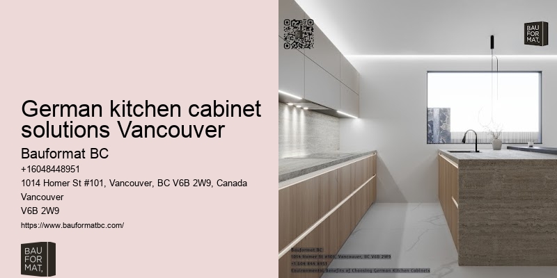 Sleek German kitchen surfaces Vancouver