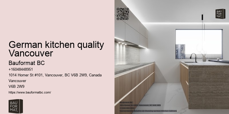 German kitchen cabinet estimates Vancouver