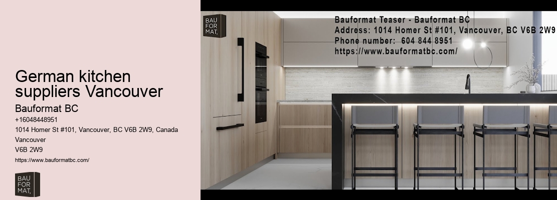 High-quality German kitchen designs in Vancouver