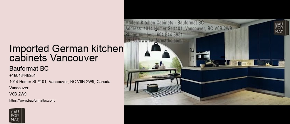 German kitchen project consultation Vancouver