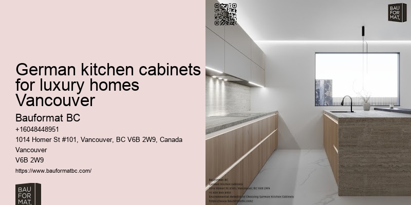 German kitchen cabinets with soft-close doors Vancouver