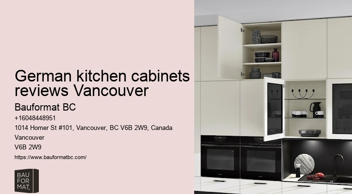 German kitchen cabinets with modern hardware Vancouver