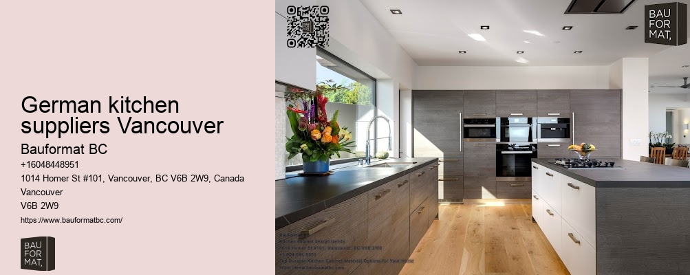 Customizable German kitchen cabinets Vancouver