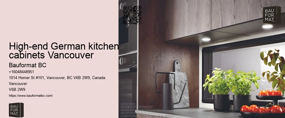 High-end German kitchen cabinets Vancouver
