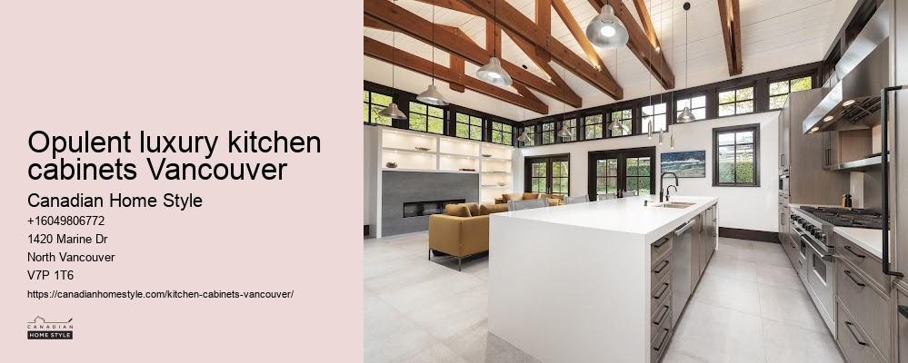 Opulent luxury kitchen cabinets Vancouver