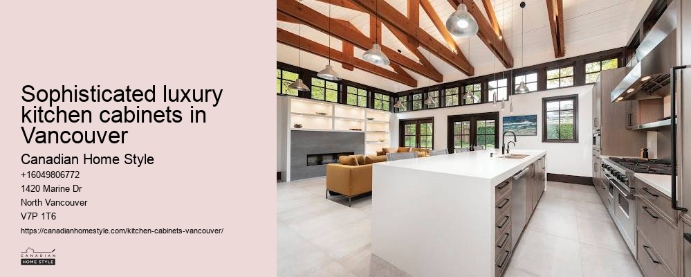 Sleek kitchen cabinets Vancouver BC
