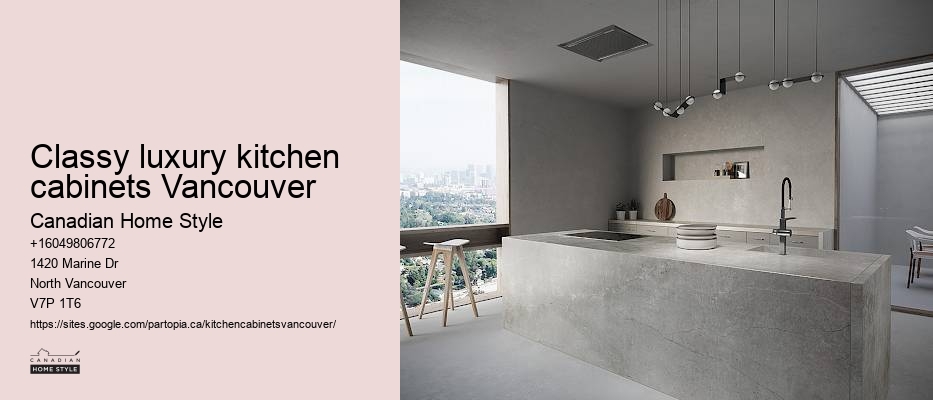 Sleek kitchen cabinets Vancouver
