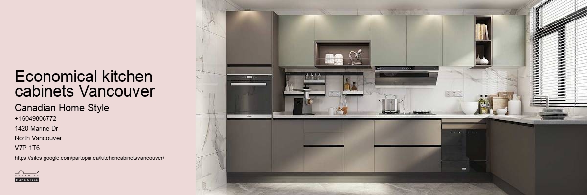 Modern industrial Vancouver kitchen cabinet design