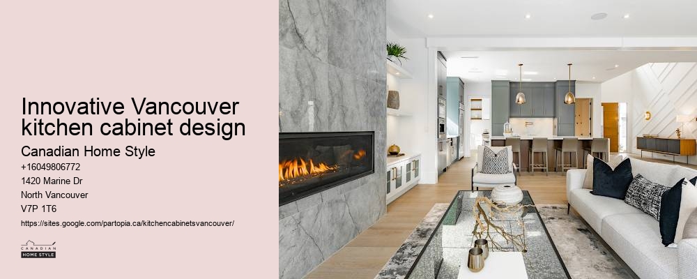 Stylish modern kitchen cabinets in Vancouver