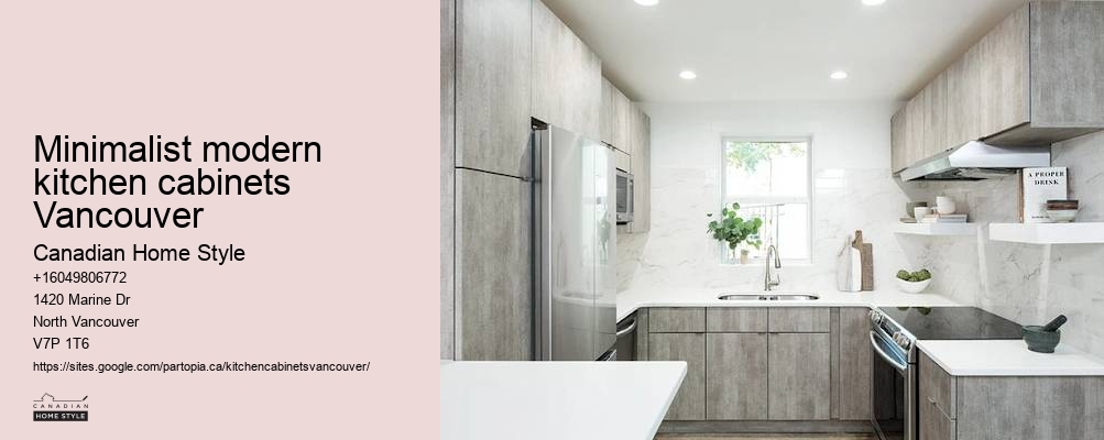 Fashionable modern kitchen cabinets Vancouver