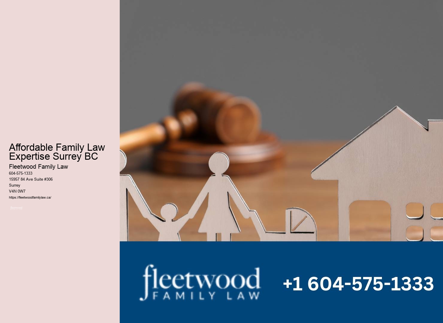 Affordable Family Law Expertise Surrey BC