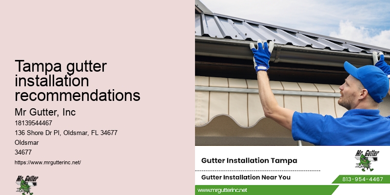 Classic gutter installation Tampa gutter installation recommendations