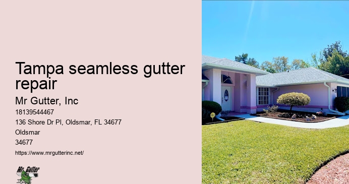 Tampa seamless gutter repair gutter and roofing services