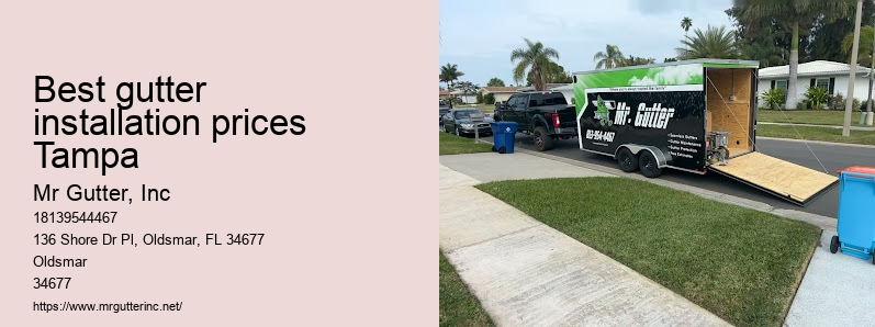 Best gutter installation prices Tampa gutter installation warranty