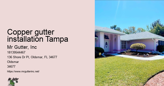 Comprehensive gutter services Copper gutter installation Tampa