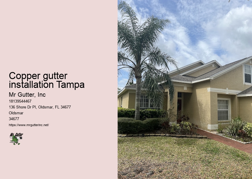 High-quality gutters Copper gutter installation Tampa