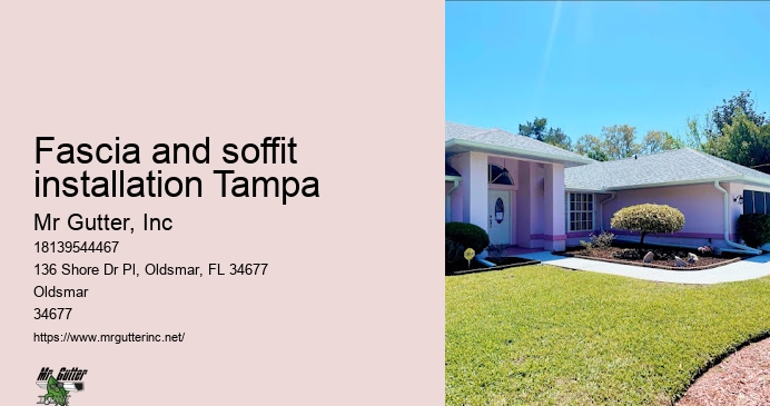 Fascia and soffit installation Tampa gutter repair specialists