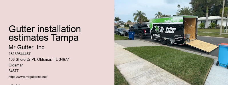 Gutter installation estimates Tampa affordable gutter services