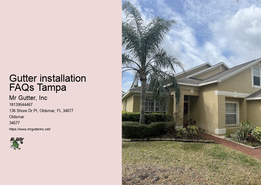 Gutter installation project management Gutter installation FAQs Tampa