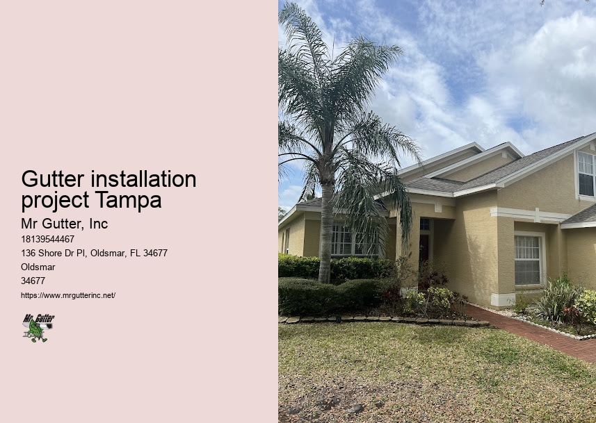 Precision gutter installation Gutter installation project Tampa