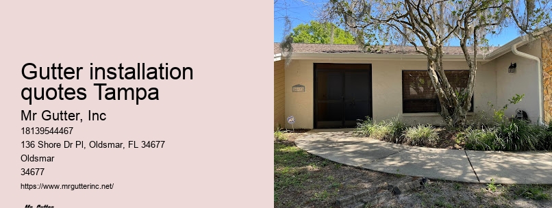 Gutter installation quotes Tampa gutter installation quotes
