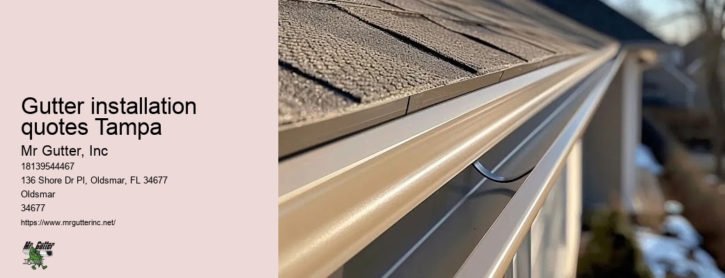 Gutter installation quotes Tampa rain gutter installation cost