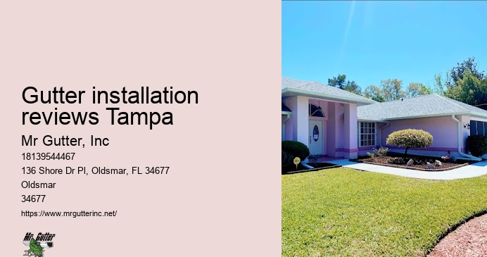 Gutter downspout repair Gutter installation reviews Tampa