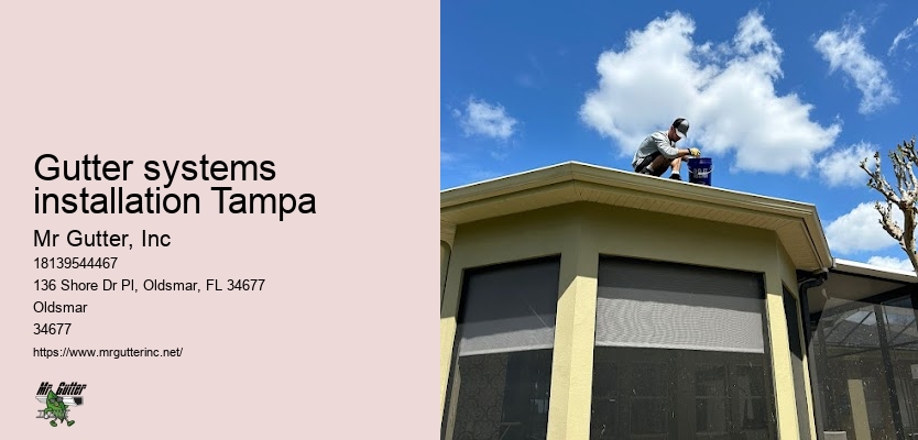 Gutter systems installation Tampa gutter installation cost