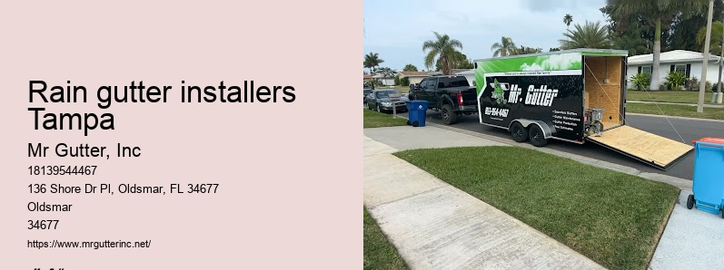 Best seamless gutters Rain gutter installers Tampa