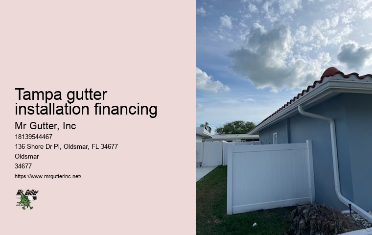 Seamless Gutter Replacement Tampa gutter installation financing