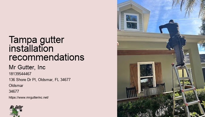 Advanced gutter installation Tampa gutter installation recommendations