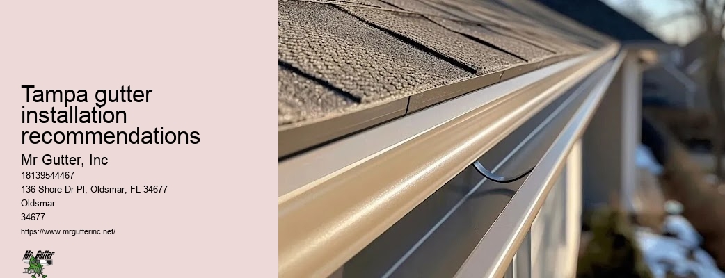 Contemporary gutter installation Tampa gutter installation recommendations