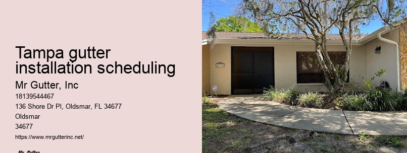 Tampa gutter installation scheduling Gutter Downspout Installation