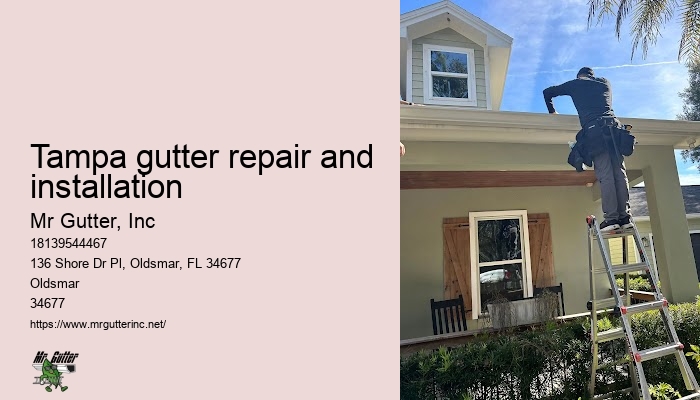 Tampa gutter repair and installation gutter installation projects