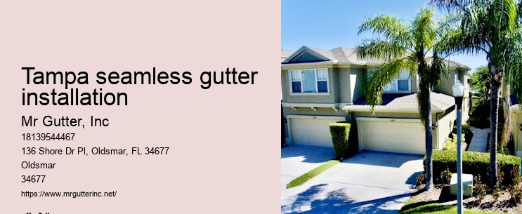 Tampa seamless gutter installation seamless gutter specialists