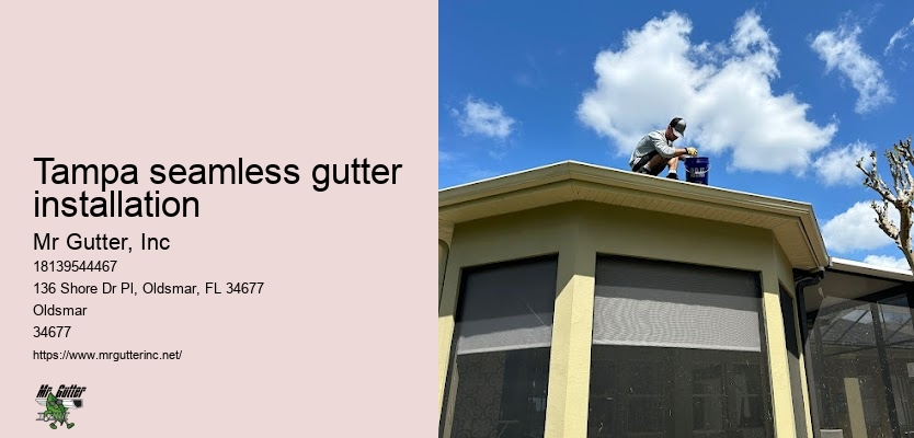 Tampa seamless gutter installation gutter system replacement